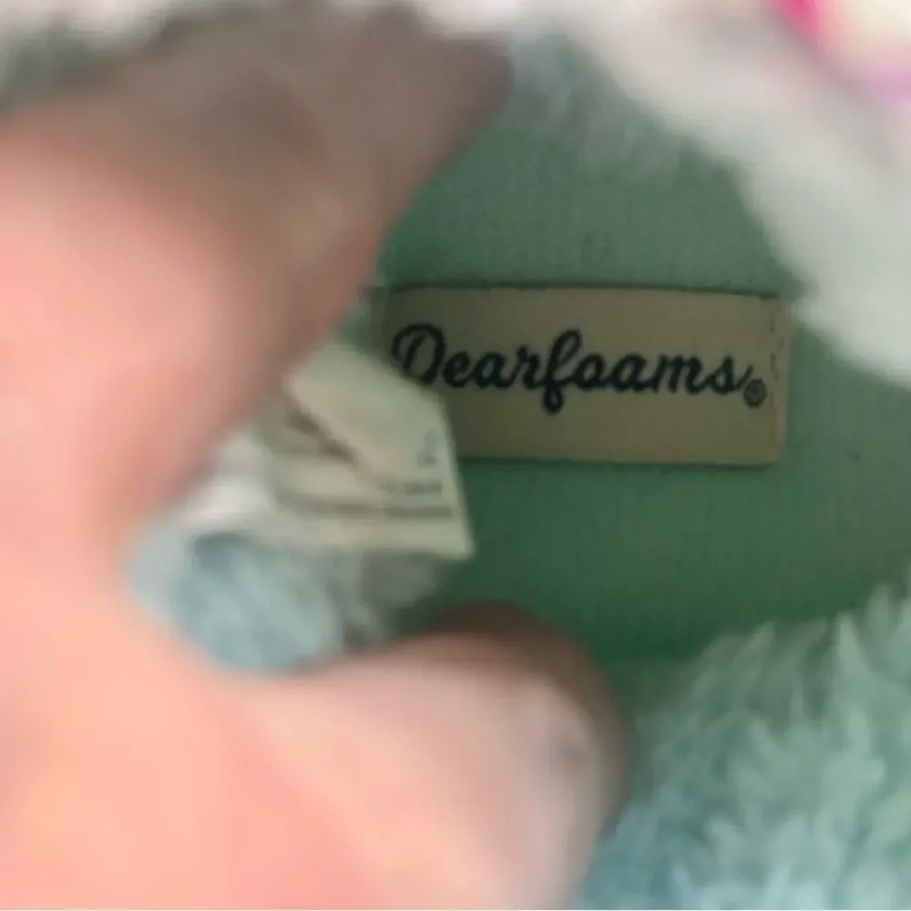 Dearfoams Toddler Slipper Boots Size S 9-10 White Faux Fur Star Cozy